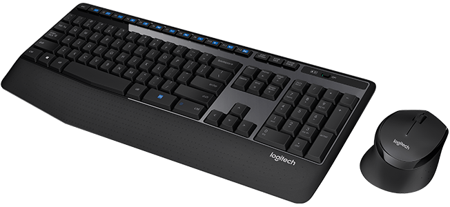 Logitech Wireless Desktop MK345 (Keybord&mouse), Black, Rus/Eng, [920-008534]